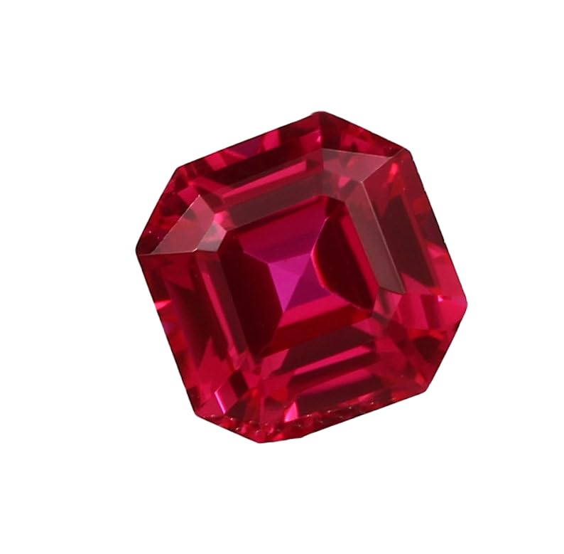 Rubis naturel précieux de 11 mm taillé à facettes pour joaillerie haut de gamme
