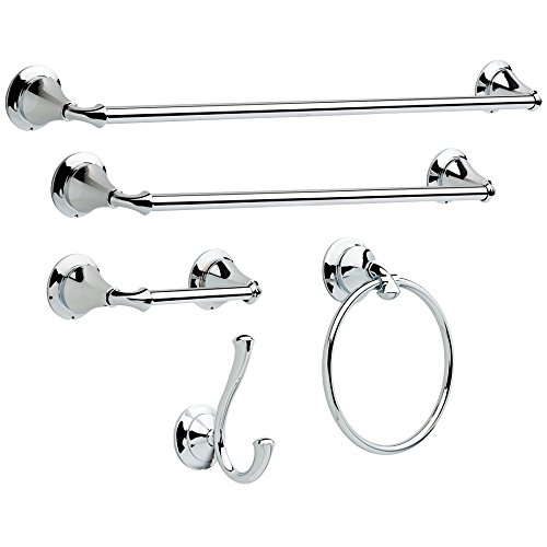 Delta Faucet 79450 Linden Wall Mounted Pivot Arm Toilet Paper Holder In Polished Chrome, Bath Accessories #TOP2