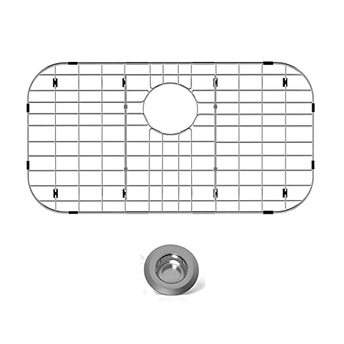 Protector de Fregadero de Acero Inoxidable 26"x14" con Drenaje Trasero miniatura 6