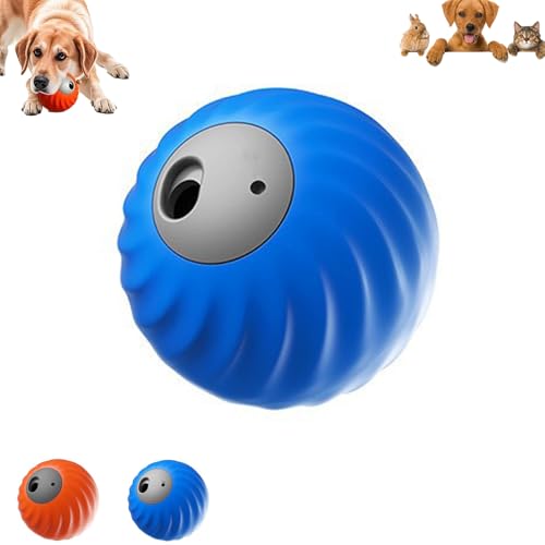 Genérico ZoomieBuddy 2.0, 2 in 1 Interactive Dog Balls ＆ Pet Feeder, Smart Touch Interactive Dog Toy- Durable Pet Safe Design- for Small or Medium Dogs and Cat (Blue)