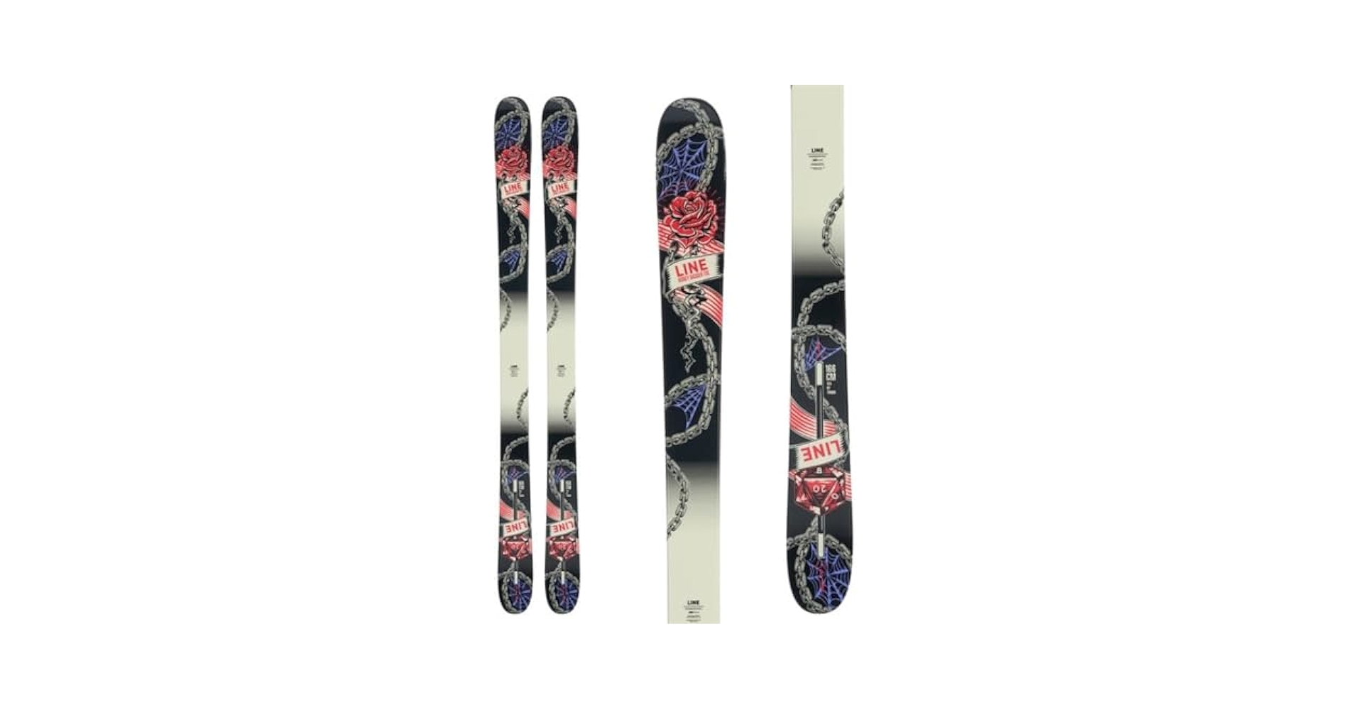 LINE HONEY BADGER スキー板 166cm Amazon | ビンディング付きフリースキー LINE HONEY BADGER+