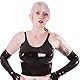 Rubberfashion Latex Bustier mit Cups - ausgeformt taillenlang - Latex BH für Damen und Frauen schwarz 0.4mm XL