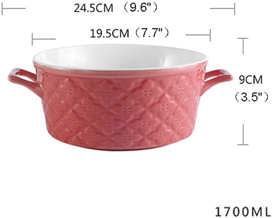 Ceramic Mixing Bowl With Handle – Creative Soup, Salad, Noodle, And Fruit Bowl, Easy-to-Clean, Stylish Tableware