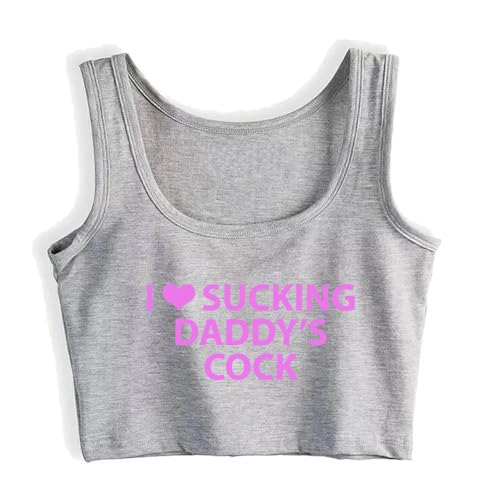 I Love Sucking Daddys Cock DDLG Oral Sexy Crop Top Vest Women Shirt3