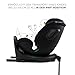 Kinderkraft XRIDER2 I-SIZE 40-125 cm, Kindersitz 0-25 kg, 0-7 Jahre, 5-Punkt-Gurte, 360 grad drehbar, Kinderautositz mit ISOFIX, FWF und RWF, verstärkte 3-Schicht-Kopfstütze, Memory-Schaum, Schwarz