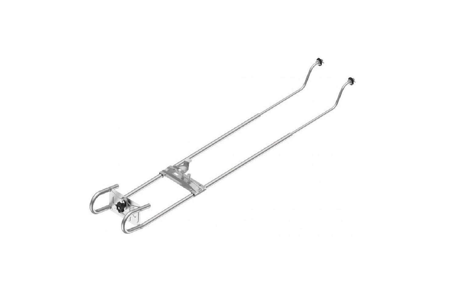 KNOTT Reserveradhalterung für Wohnwagen 1475-1850mm Rahmenbreite, Unterboden-Ersatzradhalter platzsparend aus Stahlrohr für Caravan und Reisemobil