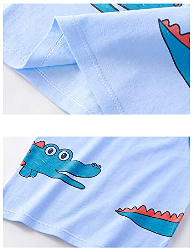 Image of Toddler Boys 4 PCs Tank Top and Shorts Set Summer Sleeveless Cotton Outfit