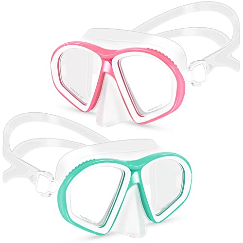 Supertrip Kids Swim Goggles, 2 Pack Swim Mask With Nose Cover, Tempered Glass Snorkel Diving Mask For Youth Kids Age 6-14 #TOP10