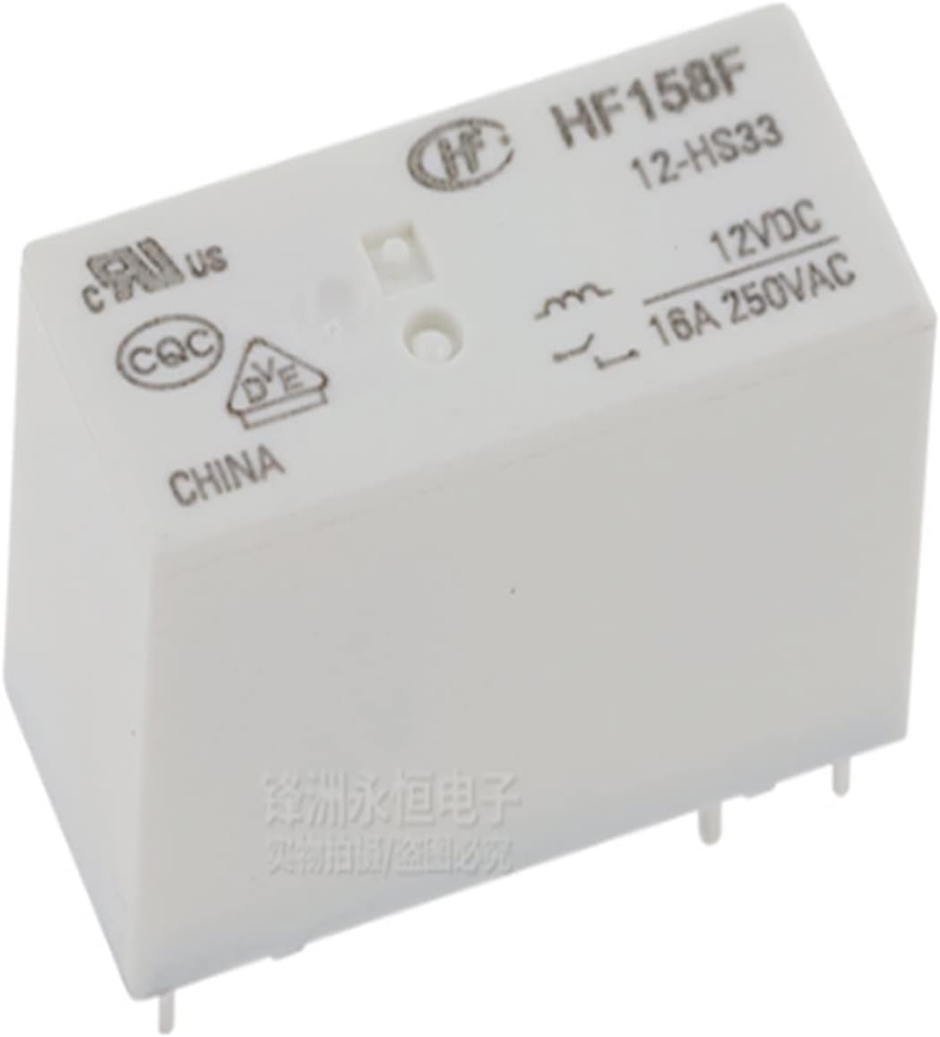 10Pcs/Lot 100% Original Relay HF158F-5-HS3T 5VDC HF158F-12-HS3T 12VDC HF158F-24-HS3T 24V HF158F 12 HS3T 6PIN 16a 250vac(HF158F-5-HS3T)