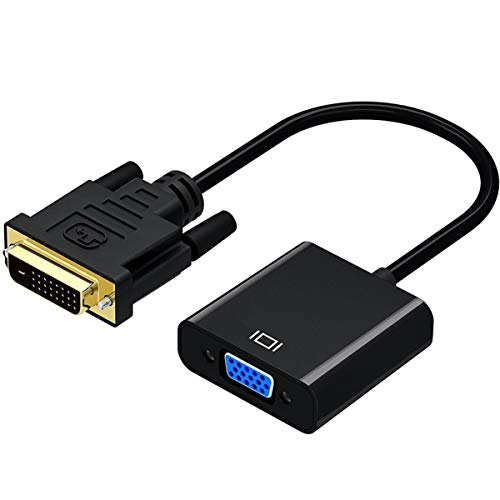 Adaptador de HONBON DVI-D a VGA, DVI-D 24+1 a VGA macho a hembra adaptador