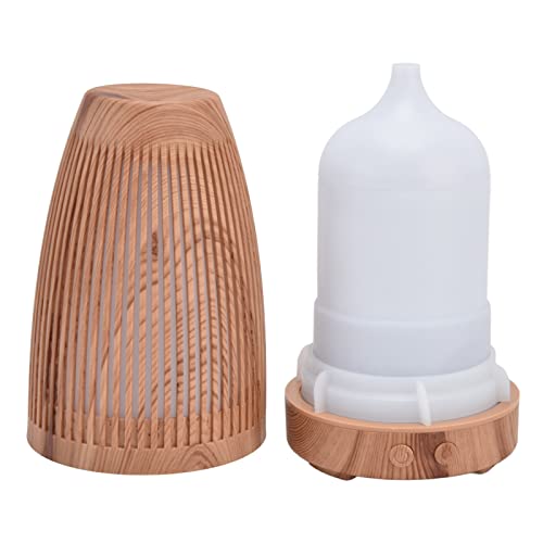 Difusor aromático eléctrico 100-200ml USB recargable de madera miniatura 4
