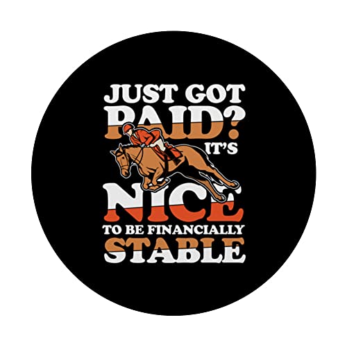 Just Got Paid? It's Nice To Be Financially Stable PopSockets Swappable PopGrip, Black - Image 3