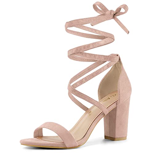 Sandales à lanières talons hauts femme rose pointure 38.5 Allegra K
