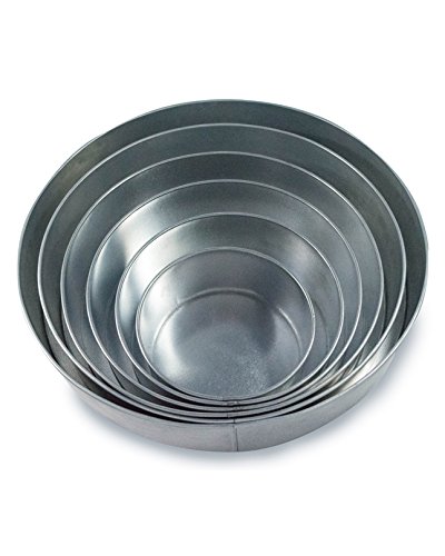 Ameritins Set Of 6 Round Cake Pans 6",8",10",12",14",16" - 3" Deep #TOP9
