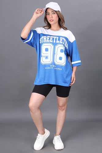 Image of Amazon Brand - INKAST Unisex Oversized T-Shirt | Sportwear | Contrast Sleeves | Drop Shoulder Baggy Fit | Graphic Print | Activewear for Gym,Training & Street Style