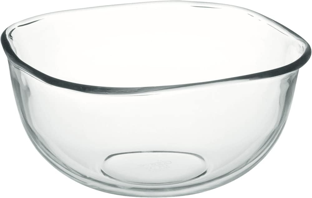 iwaki BC321 AGC Techno Glass, Heat Resistant Glass Bowl, Round, 16.9 fl oz (500 ml), Outer Diameter: 5.7 inches (14.4 cm), Microwave, Oven, Dishwasher Safe, Wide Mouth Design, Easy Mixing and Low