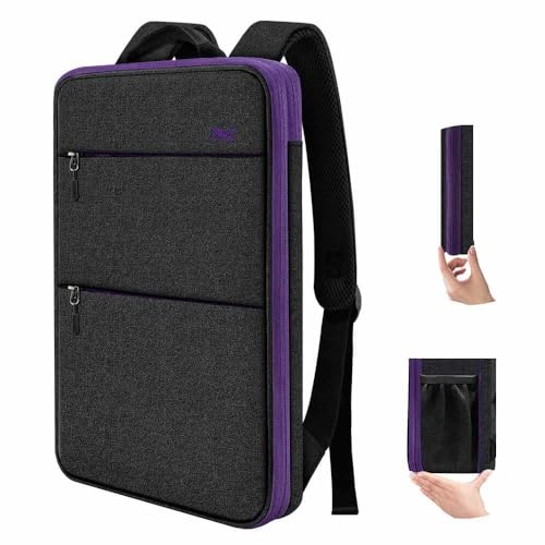 ZINZ Mochila fina e expansível para laptop 13 14 15 16 polegadas manga para homens e mulheres, B01pu01, 15'-16', Minimalista