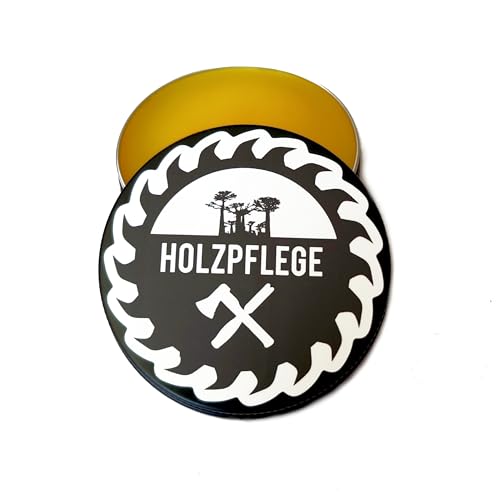 Holzpflege Wachs mit Bienenwachs & Bio Leinöl – 100 % natürlich - Holz- & Lederpflege für Holzprodukte, Möbel, Tische – Made in Germany (1, 15 Gramm)