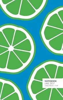 Notebook Lime Zest: (Blue Edition) Fun notebook 96 ruled/lined pages (5x8 inches / 12.7x20.3cm / Junior Legal Pad / Nearly A5)
