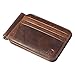 Produktbild Vintage Bifold Slim Brieftasche ID Kreditkarte Geldscheinklammer Inhaber Geldbörse Kuh Leder Kreditkarteninhaber ID Business Wallet - Braun