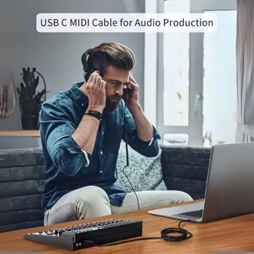 Image of Aliens USB Type C to USB B 2.0 Printer Cable Cord, High Speed 480Mbps data transfer, Nylon Braided Fiber Jacket for Scanners, Printers, Fax Machine, MacBook Pro,HP,Canon,Epson,DIMI(Black-1.5M /4.9Ft)