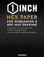 1 Inch Hex Paper: Hexagon Graph Notebook for RPG Map Drawing, Wargaming Terrain; 100 Large Hexagonal Grid Pages ; 1" Honeycomb Journal B08ZBG7DKZ Book Cover