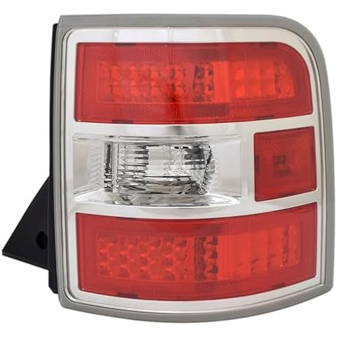 HEADLIGHTSDEPOT Tail Light Compatible With 12-19 Ford Flex Limited Right Passenger Side CAPA Certified Cover