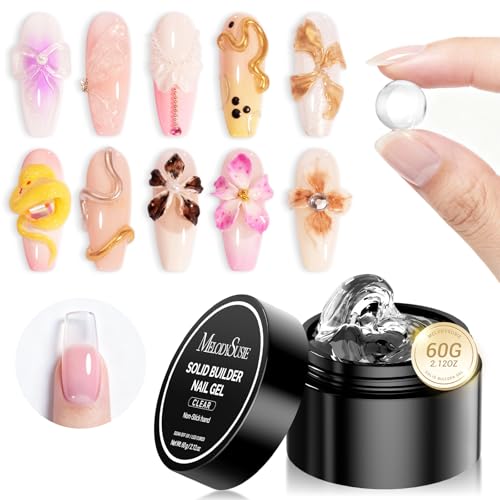 MelodySusie Solid Builder Nail Gel 3D Gel Nail Art 4 in 1 Non-Sti...