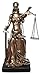 Desktop-Skulptur Statue der Göttin der Gerechtigkeit, Bronzeskulptur von Mis blind Gerechtigkeit Figur, römische Götter Memorial Geschenkdekoration Statuette
