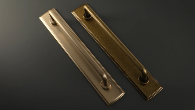 Brass Handles Hardware Philosophy Sandal Brass Cabinet Backplate Strip Pulls