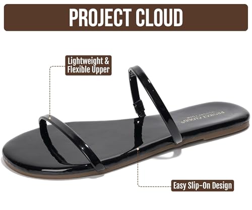 Image of Project Cloud Summer Sandals for Women with Memory Foam Insole (Transition) | Memory Foam Insole; Beach Flip Flops; Non-Slip Sole; Lightweight Double Straps; Summer Sandals for Women; Everyday Comfort