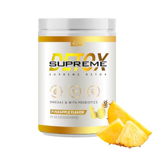 Supreme Detox Supplement Healthcare Natural Fiber PowderSupreme Detox pia de mayeliPineapple Flavor Natural Ingredient (1PCS)