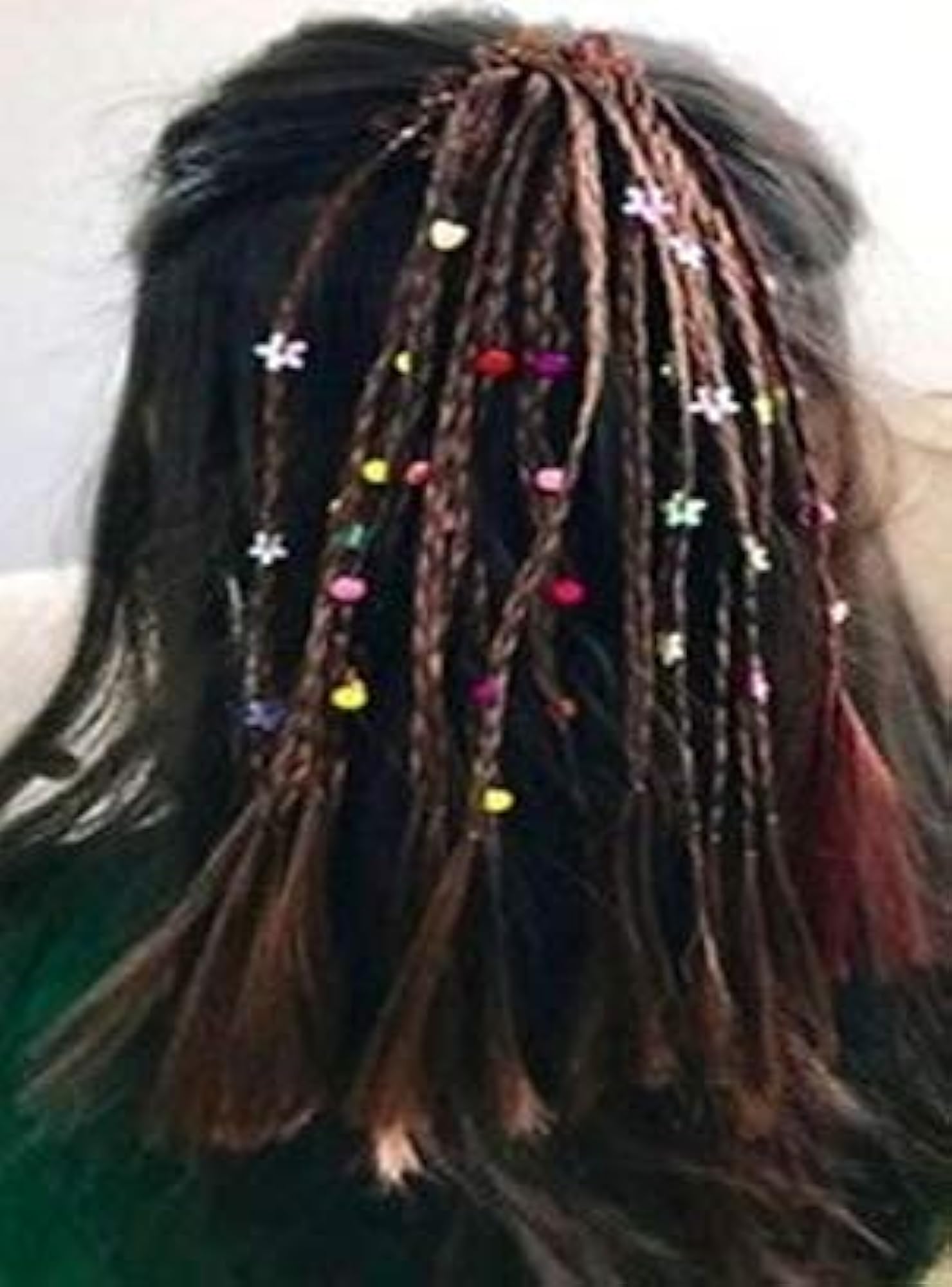 Braid Ponytail Holder - Black and Brown Korean Hair Accessory