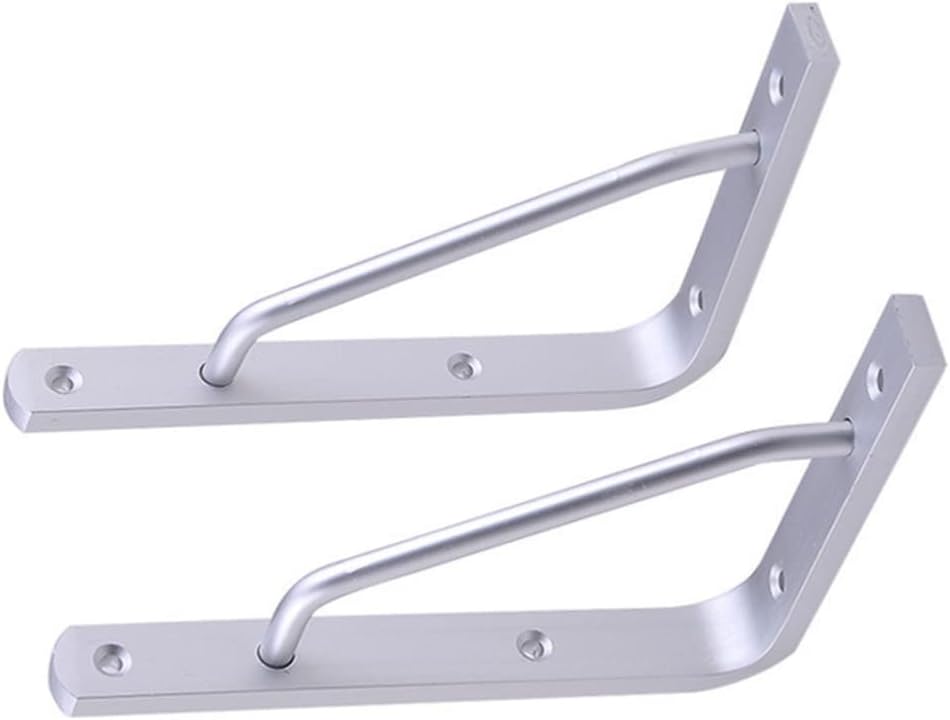 2 Pcs Heavy Duty Shelf Brackets 12inch Floating Shelf Bracket Garage Heavy Duty Aluminium Alloy Support