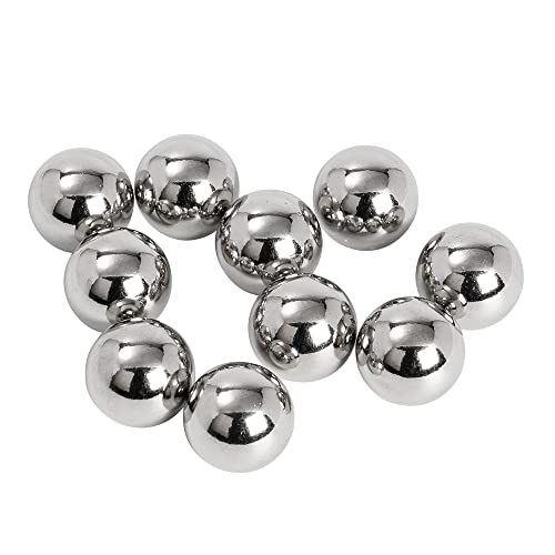 Ideen mit Herz Lot de 10 boules en acier inoxydable - Diamètre : 15 mm
