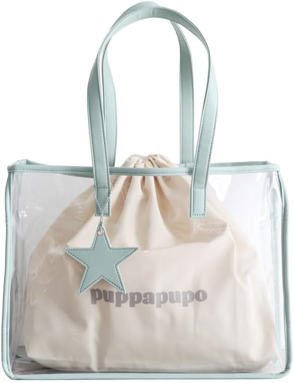 [PUPPAPUPO] プッパプーポ プールバッグ 巾着付き 撥水 水泳 水着 ビーチバッグ