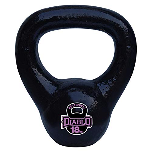 Image of DIABLO Premium Fitness Solid Cast Iron Kettlebell Weights (2Kg,4KG,6KG,8KG,10KG,12KG,14KG,16KG,18KG,20KG) (18.00)
