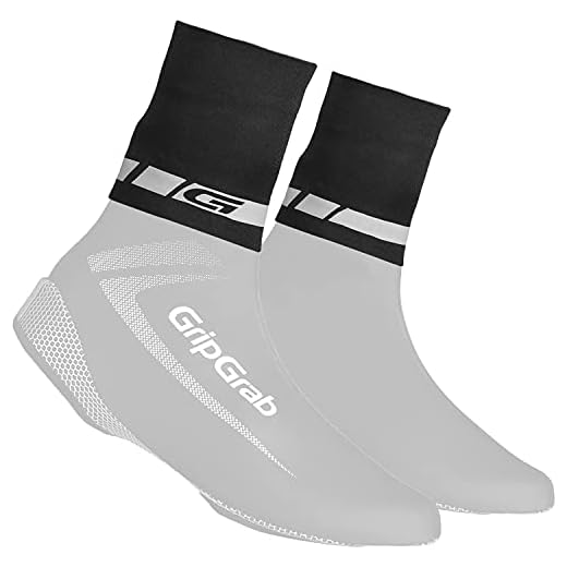 GripGrab Unisex – vuxen CyclinGaiter fotled överskottstätning neopren cykling regn överskor vattentäta hjul damasker kraghandskar cykel, svart, S/M