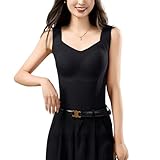 [MilaCorinna] レディーストップス インナーキャミソール 胸パッド付き 補正下着 チューブトップ ブラトップ 両面起毛 厚手 暖かい 無地 軽い 柔らかい 肌に優しい 快適 シンプル おしゃれ カジュアル 伸縮性 スリム 春秋冬