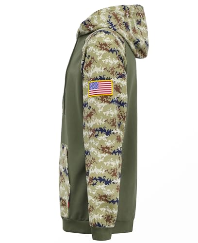 BOCOMAL FR Hoodies Pullover Camouflag 10.5oz Cottoon Fleece Flame Resistant Men's Hooded Sweatshirts2