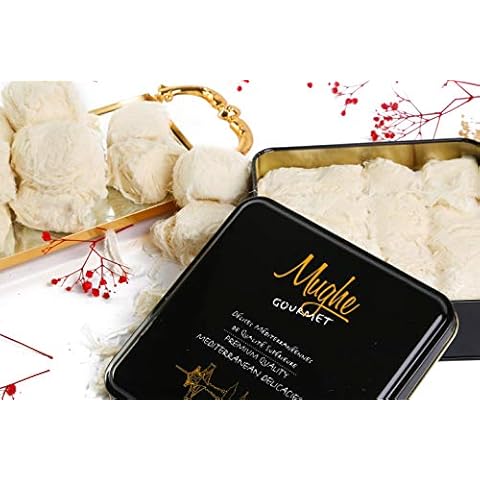 MUGHE GOURMET Luxury Turkish Cotton Candy Pismaniye Sweet (12 Fluffs)-Special Halva Candy Gift Box-Gourmet Confectionery Pishmaniye-Traditional Floss Halvah Gifts Cover