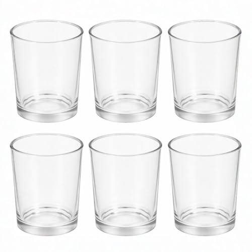 alpina Verres à Amuse-Bouches - Petits verres - Verres à shot - 6 pièces - Verre, Blanc