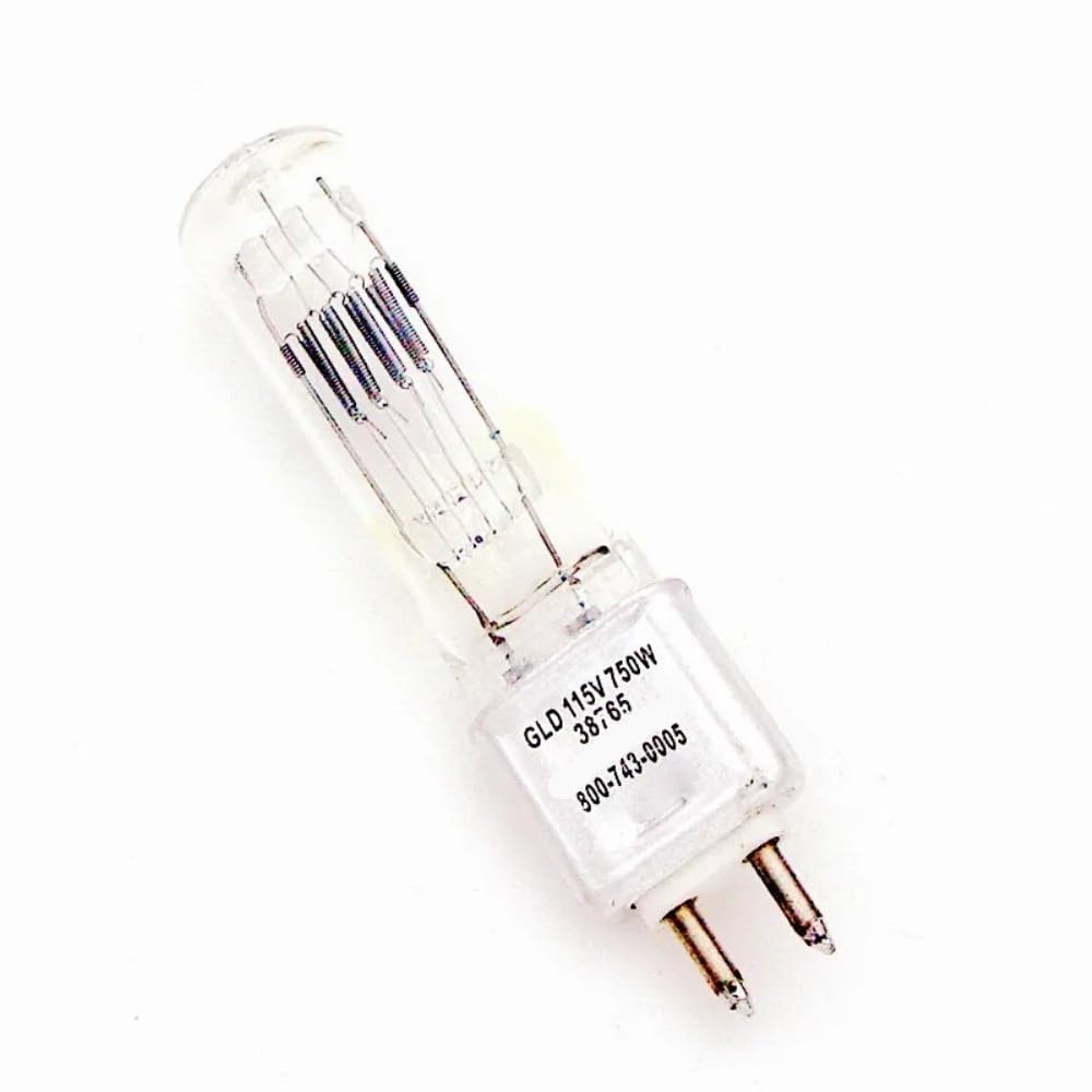 Lámpara de haz de luz de estudio de escenario de 115V 750W GLD115V750W G9.5 lámpara halógena de tungsteno de cuarzo(3 pieces)