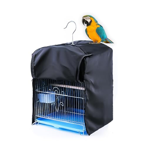 Wzttdm Bird Cage Cover for Night Bird Cage Cover Shield Black-Out Birdcage Cover Good Night Windproof Light-Proof Cage Accessories for Parakeets Lovebirds Parrot (Only Covers)