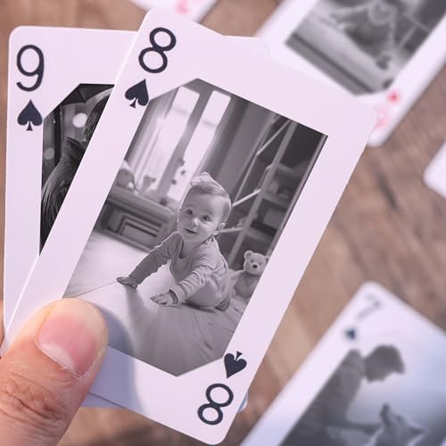 Cartas para jugar personalizadas con fotos, póker estándar miniatura 7