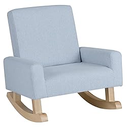 Costzon Kids Sofa, Rocking Chair with Solid Wood Frame, Linen Fabric, Anti-Tipping Design for Kids Room, Nursery… Costzon Kids Sofa, Rocking Chair with Solid Wood Frame, Linen Fabric, Anti-Tipping Design for Kids Room, Nursery…