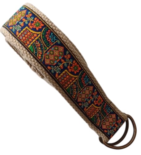 KVR Cotton Jacquard floral Designer waist belt fashion vintage multicolored girl teen women2