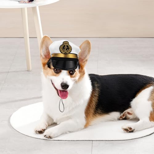 Sombreros Ajustables para Mascotas Capitán Navegante 2 Pzs miniatura 6