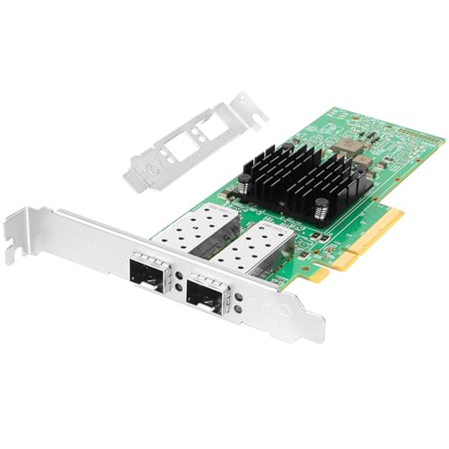 Euqvos Adapter sieciowy 25Gb PCIe dla Broadcom BCM57414B Kontroler PCIe 3.0 x8 Dual SFP28 Porty Ethernet LAN Card Obsługa systemu Windows Server/Windows/Linux/VMware