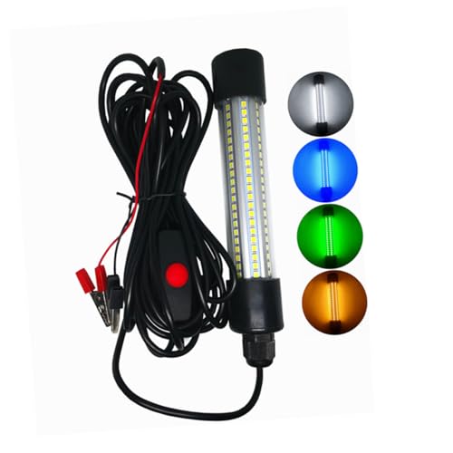 DECOMELODY 13w Fish Luring Light Ac/dc12-24v Waterproof Fishing Lamp for Dock Pond Night Light for Freshwater Fishing